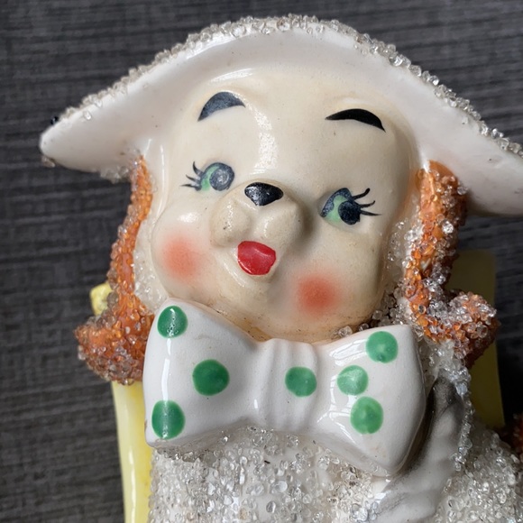 Vtg Grantcrest sugar coated small dog planter - Picture 5 of 11